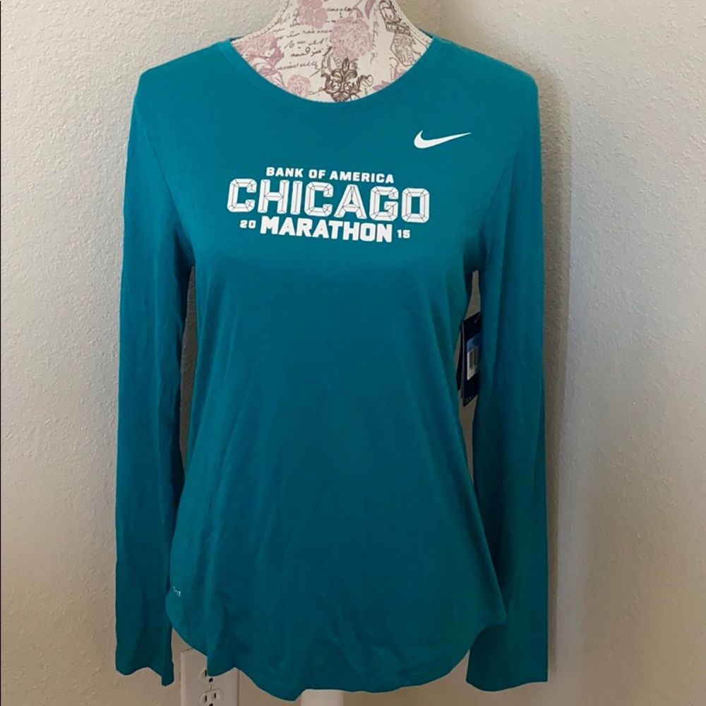 Women’s Teal Nike Dri-Fit Workout Longsleeve